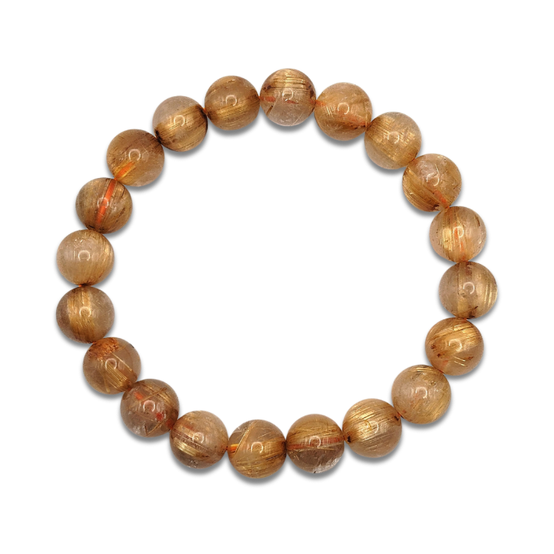 High Grade Golden Rutilated Bracelet